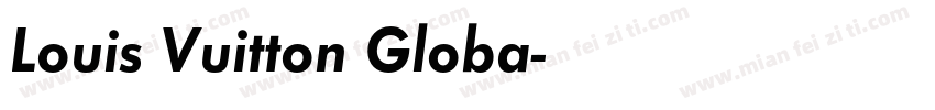 Louis Vuitton Globa字体转换